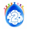 Ballonnen 2 Jaar Hoera 30cm 8st