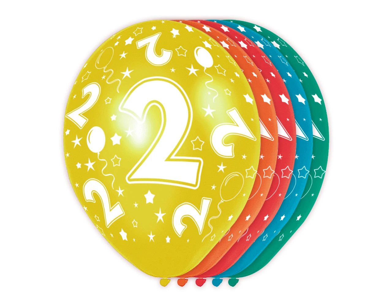 Ballonnen 2 Jaar Versiering 30cm 5st 1 Ballonnen 2 Jaar Versiering 30cm 5st
