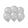 Ballonnen 25 Jaar Zilver 30cm 6st