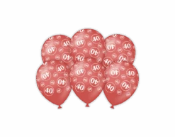 Ballonnen 40 Jaar 30cm 6st