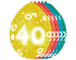 Ballonnen 40 Jaar Versiering 30cm 5st