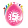 Ballonnen 5 Jaar Hoera 30cm 8st