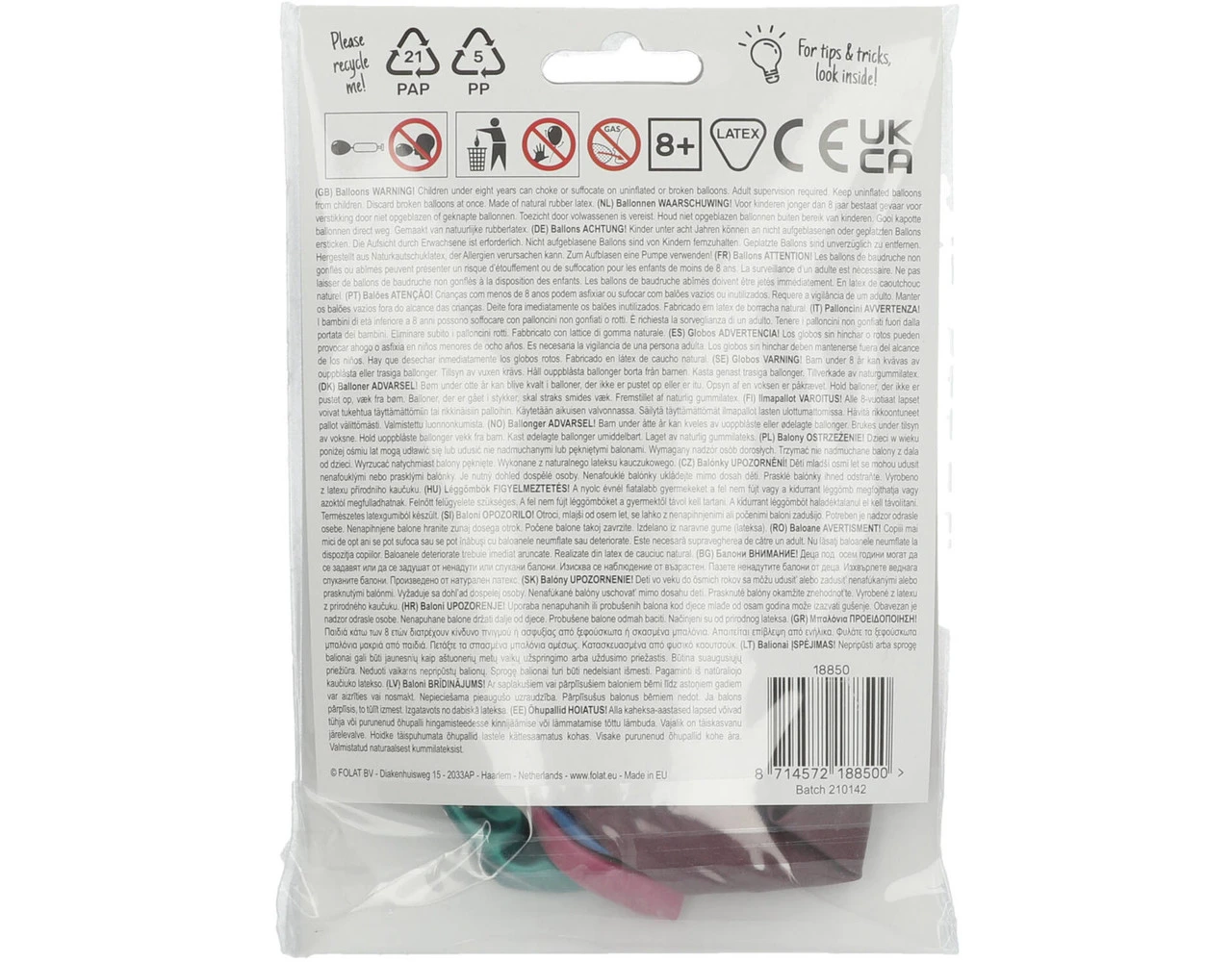 Ballonnen 50 Jaar Happy 50th 33cm 6st 3 Ballonnen 50 Jaar Happy 50th 33cm 6st - Afbeelding 3