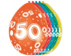 Ballonnen 50 Jaar Versiering 30cm 5st