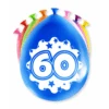 Ballonnen 60 Jaar Hoera 30cm 8st