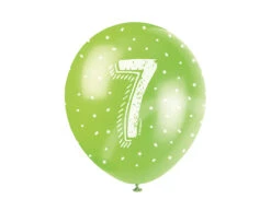 Ballonnen 7 Jaar Confetti 30cm 5st -Feestspullen Winkel ballonnen 7 jaar confetti 30cm 5st 3