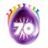 Ballonnen 70 Jaar Hoera 30cm 8st