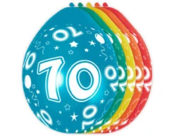 Ballonnen 70 Jaar Versiering 30cm 5st