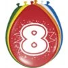 Ballonnen 8 Jaar 30cm 8st