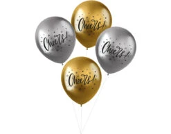 Ballonnen Cheers 33cm 4st
