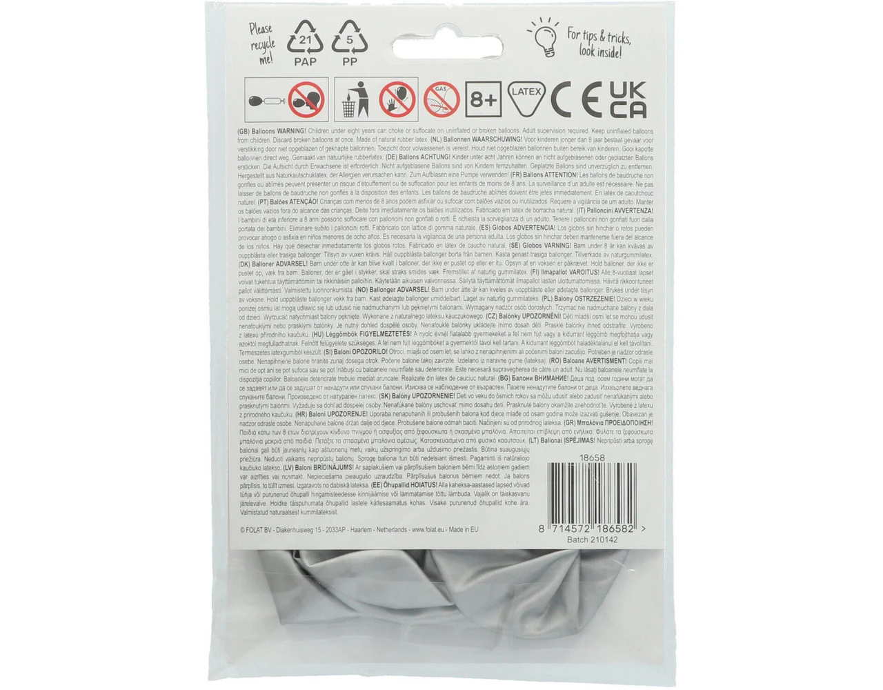 Ballonnen Happy 25Th Anniversary 33cm 4st 3 Ballonnen Happy 25Th Anniversary 33cm 4st - Afbeelding 3