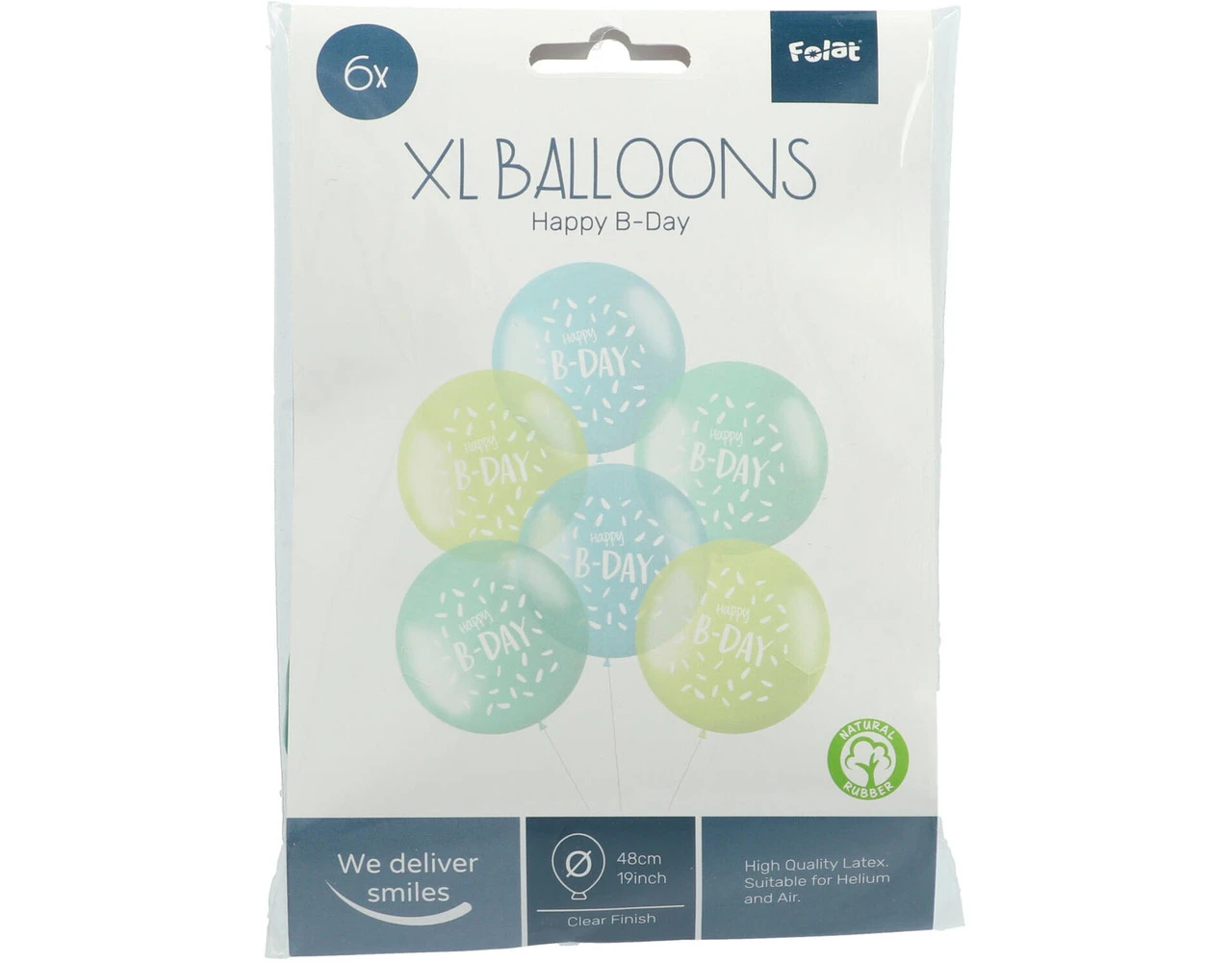 Ballonnen Happy B-Day 48cm 6st 2 Ballonnen Happy B-Day 48cm 6st - Afbeelding 2