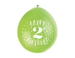 Ballonnen Happy Birthday 2 Jaar 28cm 10st -Feestspullen Winkel ballonnen happy birthday 2 jaar 28cm 10st 2