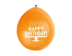 Ballonnen Happy Birthday 28cm 10st -Feestspullen Winkel ballonnen happy birthday 28cm 10st 2