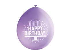 Ballonnen Happy Birthday 28cm 10st -Feestspullen Winkel ballonnen happy birthday 28cm 10st 4