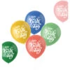 Ballonnen Happy Birthday 33cm 6st