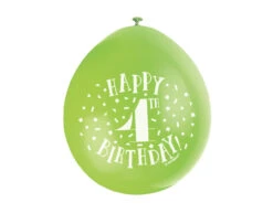 Ballonnen Happy Birthday 4 Jaar 28cm 10st -Feestspullen Winkel ballonnen happy birthday 4 jaar 28cm 10st 5