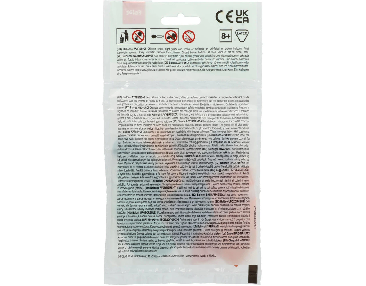 Ballonnen Happy Birthday Gekleurd 23cm 8st 3 Ballonnen Happy Birthday Gekleurd 23cm 8st - Afbeelding 3