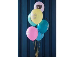Ballonnen Hip Hip Hooray 33cm 6st -Feestspullen Winkel ballonnen hip hip hooray 33cm 6st 3