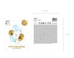 Ballonnen One Mix Blauw 30cm 6st -Feestspullen Winkel ballonnen one mix blauw 30cm 6st 2