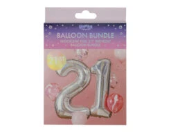 Ballonnen Set 21 Jaar Confetti 2 Delig -Feestspullen Winkel ballonnen set 21 jaar confetti 2 delig 3