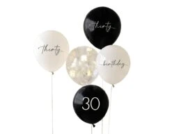 Ballonnen Set 30 Jaar 30cm 5st