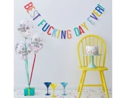 Ballonnen Set Best Fucking Day Ever 2,5m -Feestspullen Winkel ballonnen set best fucking day ever 25m 2