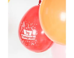 Ballonnen Yay Congrats Gekleurd 23cm 8st -Feestspullen Winkel ballonnen yay congrats gekleurd 23cm 8st 3