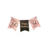 Banner 60 Jaar Roze Zwart 6m