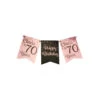 Banner 70 Jaar Roze Zwart 6m