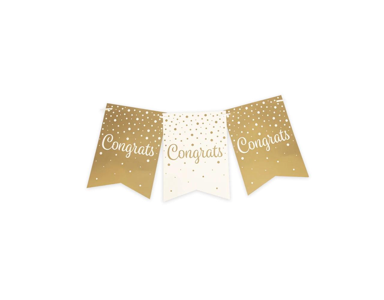 Banner Congrats Goud Wit 6m 1 Banner Congrats Goud Wit 6m