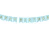 Banner Happy Birthday Lichtblauw 1,75m