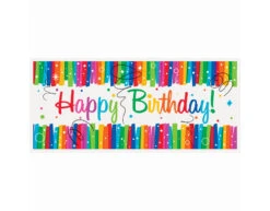 Banner Happy Birthday Regenboog 1,52m