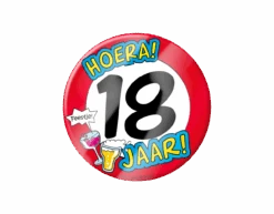 Bierviltjes 18 Jaar 12,5cm 6st