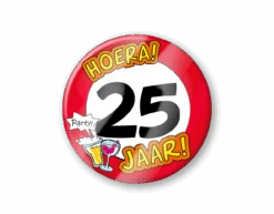 Bierviltjes 25 Jaar 12,5cm 6st