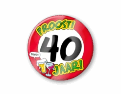 Bierviltjes 40 Jaar 12,5cm 6st