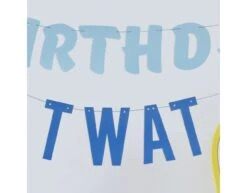 Blauw Letterslinger Birthday Twat 1,5m -Feestspullen Winkel blauw letterslinger birthday twat 15m 2