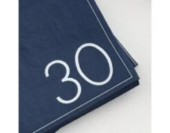 Blauwe Servetten 30 Jaar 16,5cm 16st -Feestspullen Winkel blauwe servetten 30 jaar 165cm 16st 2