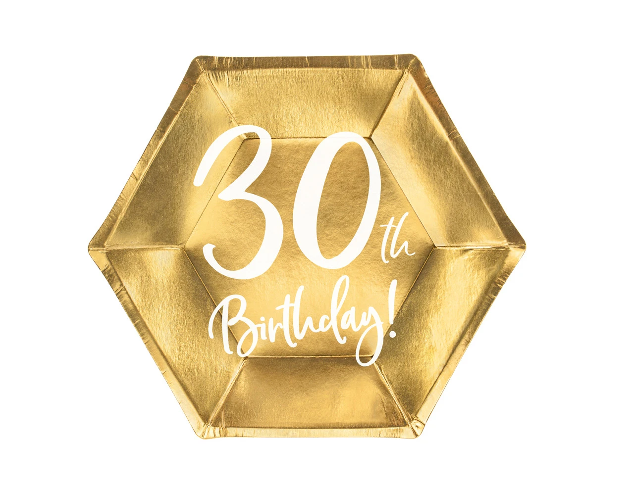 Borden 30 Jaar Goud 20cm 6st 1 Borden 30 Jaar Goud 20cm 6st