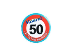 Button 50 Jaar Verkeersbord 5,5cm