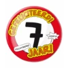 Button 7 Jaar Verkeersbord 10,2cm