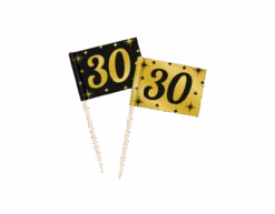 Cocktailprikkers 30 Jaar 6,5cm 50st