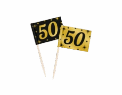 Cocktailprikkers 50 Jaar 6,5cm 50st