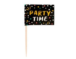 Cocktailprikkers Party Time 7cm 24st -Feestspullen Winkel cocktailprikkers party time 7cm 24st 2