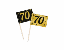 Cocktailprikkers70 Jaar 6,5cm 50st