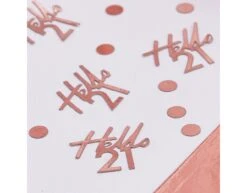 Confetti Mix It Up Twentyone Rose Gold Foil 13 G -Feestspullen Winkel confetti mix it up twentyone rose gold foil 13 g 2