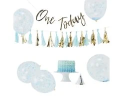 Decoratie Set 1 Jaar Jongen 4 Delig