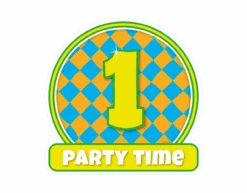 Deurbord 1 Jaar Gekleurd 50cm