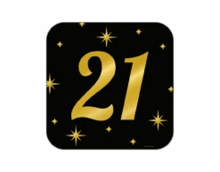 Deurbord 21 Jaar 50cm