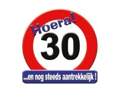 Deurbord 30 Jaar Verkeersbord 50cm